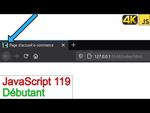 JavaScript119-Rajouter le favicon pour ne plus voir l'erreur du favicon dans la console