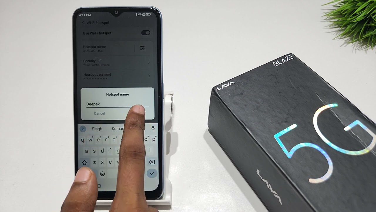 how to set hotspot password and name in lava blaze 5g | lava blaze 5g me password kaise change kare