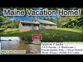 Home In Maine With Land Video | Over 10 Acres, Vacation Property MOOERS REALTY 9069