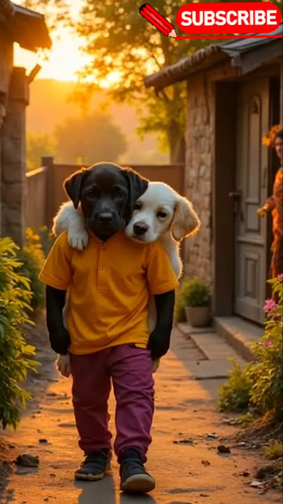 White Puppy & Black Puppy – Episode 2 🐾 A Friend in Need | #Shorts