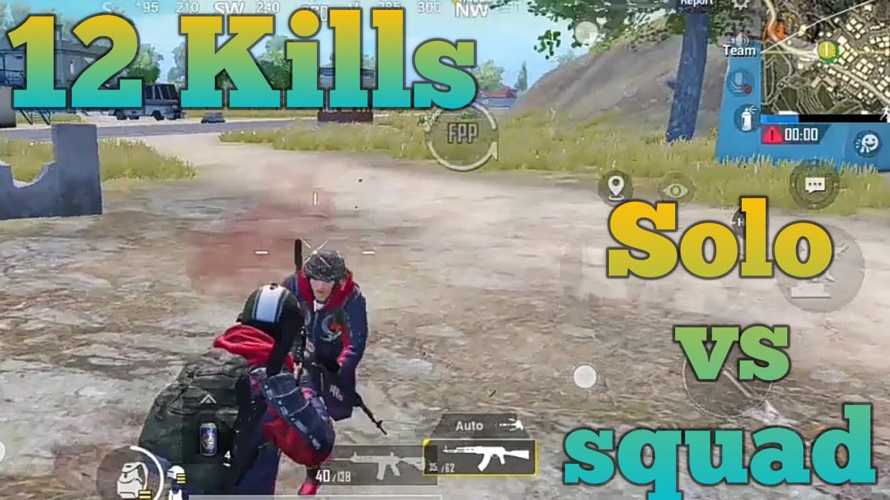 Solo vs Squad gameplay Noob is trying to become pro #1 - YouTube