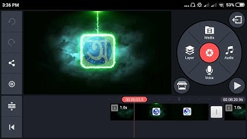 Lighting logo amazing intro by android kinemaster v.e.p1005