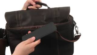 Kenneth Cole Reaction Colombian Leather - Flapover Portfolio/Computer Case  SKU:8030499