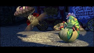 A Bug's Life - entertaining the grasshoppers