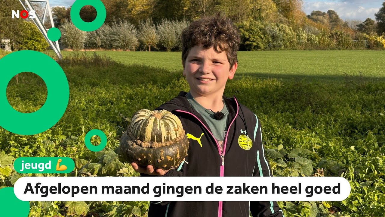 Noud verbouwt pompoenen en verkoopt ze