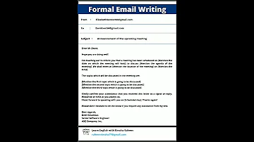 Perfect Format For A Business Email Email 