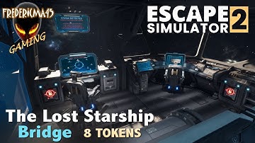 ESCAPE SIMULATOR 2 Bridge THE LOST STARSHIP / Tokens Location + Darkest Puzzle Achievement