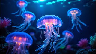 Jellyfish Aquarium Enchanted Ocean Life Relaxing Music For Sleep, Stress Anxiety Relief