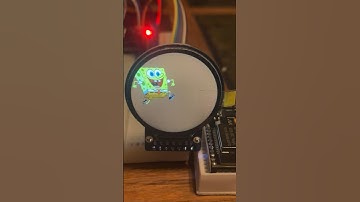 Esp32 With A 1.28” Round LCD GC9A01 Running a SpongeBob Example Script! tft_eSPI