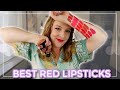 BEST RED LIPSTICKS 2021 // My red lipstick collection incl. swatches & top 10 favorites on my lips