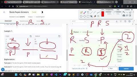 Rock-Paper-Scissors (Explanation) || Codechef Starters 114