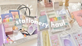 huge stationery haul + giveaway // stationery pal unboxing, cute & aesthetic items!