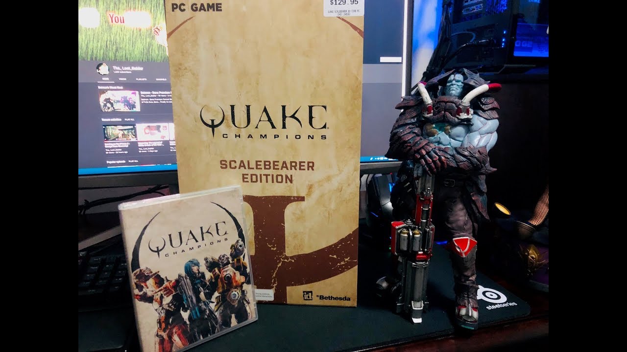 Quake Champions Scalebearer Edition Unboxing - YouTube