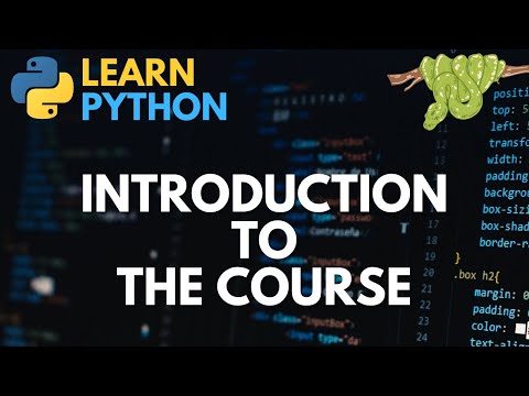 #pythontutorial : L0 Introduction to the Course