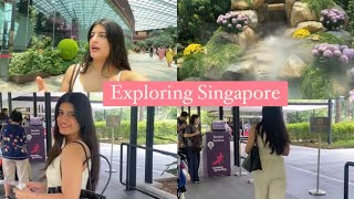 Cabin Crew Singapore layover | Exploring Garden by the bay & MRT