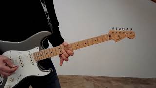 Blues Shuffle guitar improvisation in A