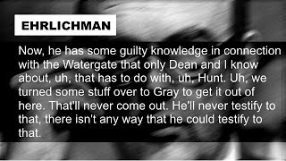 Richard Nixon John Ehrlichman White House Watergate Involvement February 14 1973