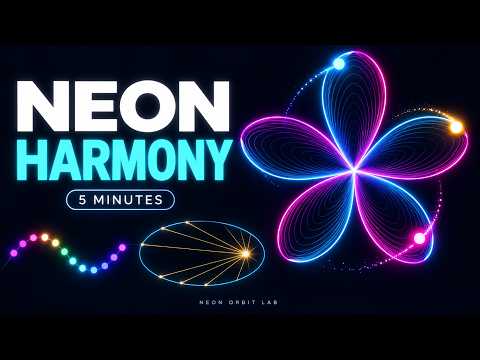 Simple Motion. Mesmerizing Patterns. ✨ | 5 Minutes of Neon Harmony