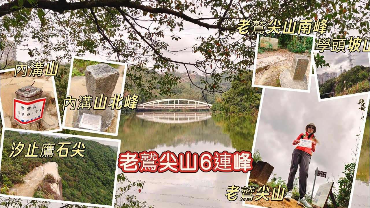 新北汐止區 老鷲尖山6連峰O型  內溝山 內溝山北峰 老鷲尖山南峰 鷹石尖 學頭坡山 