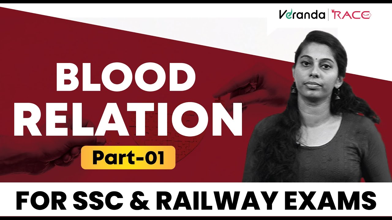 BLOOD RELATION | PART 1| RAILWAY &  SSC REASONING| Learn With Athulya | Veranda Race