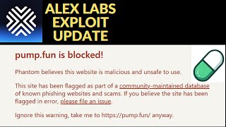 Alex Labs Exploit Update | Solana Pump.Fun Exploit Update & Rant