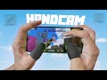 MINECRAFT HIVE BEDWARS ON MOBILE HANDCAM 