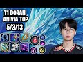 T1 Doran Anivia Top VS Akali SoloQ Replay 20260427