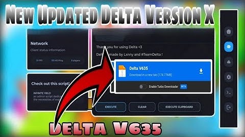 Delta V635 New Update | No Linkvertise | Latest Version | Best Roblox Mobile Executor