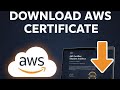 How to Download AWS Certificate | Step-by-Step Guide (2025) | #AWS #awscertificate #guide #how #why