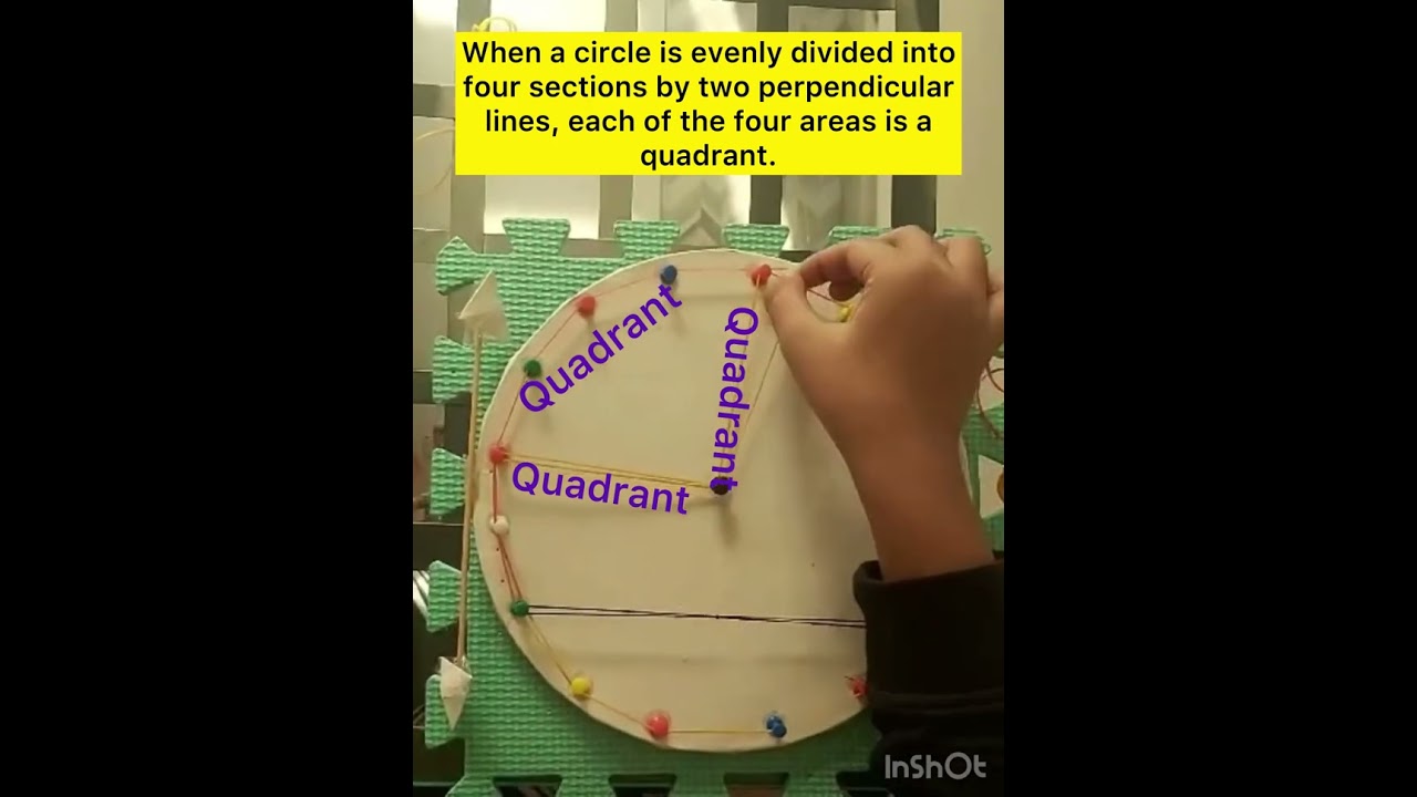 Math working model|| Geometry || Parts of a circle ⭕️ ||STEM