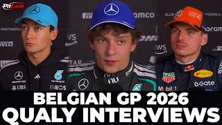 F1 Drivers Post Qualifying Interviews | Belgian Grand Prix 2026