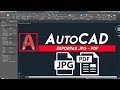 Como exportar de Autocad | JPG, PNG | Exportar PDF