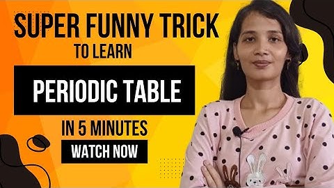 Trick to learn periodic table elements|| funny trick