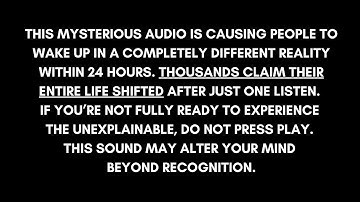 REALITY SHIFTING FREQUENCY MUSIC THAT WORKS
