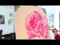 Time-Lapse Peony Painting - JJ Allwood - Please Share