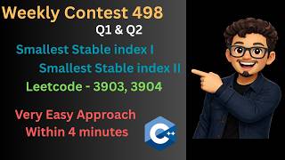 Leetcode Weekly Contest 498 Q1 and  Q2  with very easy approach