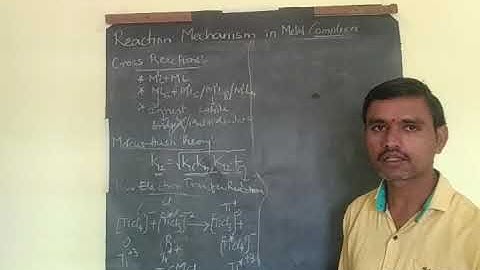 Reaction Mechanism in Metal Complexes lecture-5