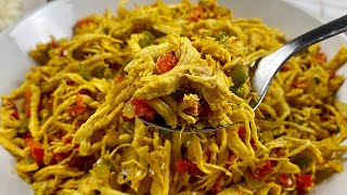 Este Pollo DESMECHADO te servirá como base para muchas recetas como arepas, sándwich, ensaladas..