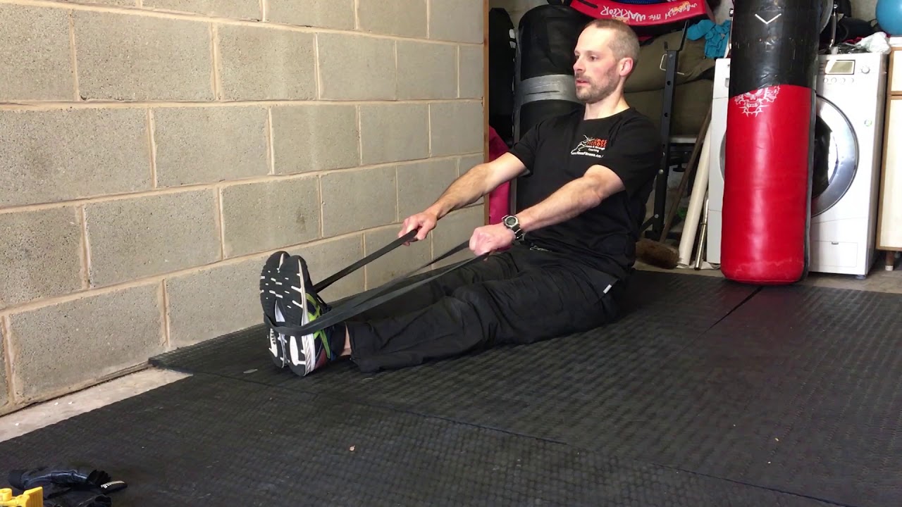 Exercise Demo - Seated band row - YouTube