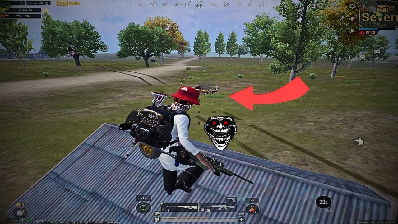 لقطة الموسم الزيرو يتفادا الطلق من الخصم علي البث المباشر 😱