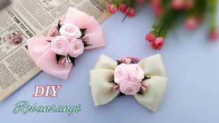 Step-By-Step Ribbon Flower Hair Bow Guide Creative Tutorial