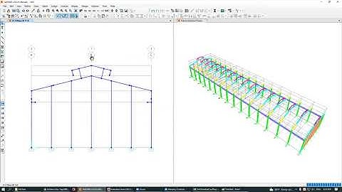 Nhà Xưởng 3D Trong SAP2000 P2