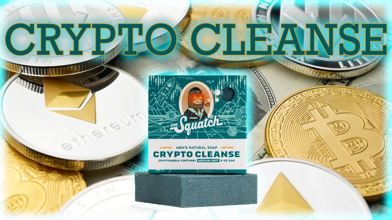 NEW Dr. Squatch LIMITED EDITION - CRYPTO CLEANSE Soap Bar With