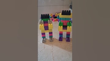 Satisfying DIY Robot Transformer /Building Blocks Tutorial DIY Relaxation Asrm #viralshort #asmr