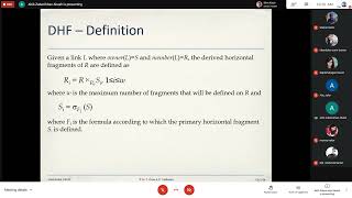 Distributed Database   DHF Algorithm   Vertical Fragmentation