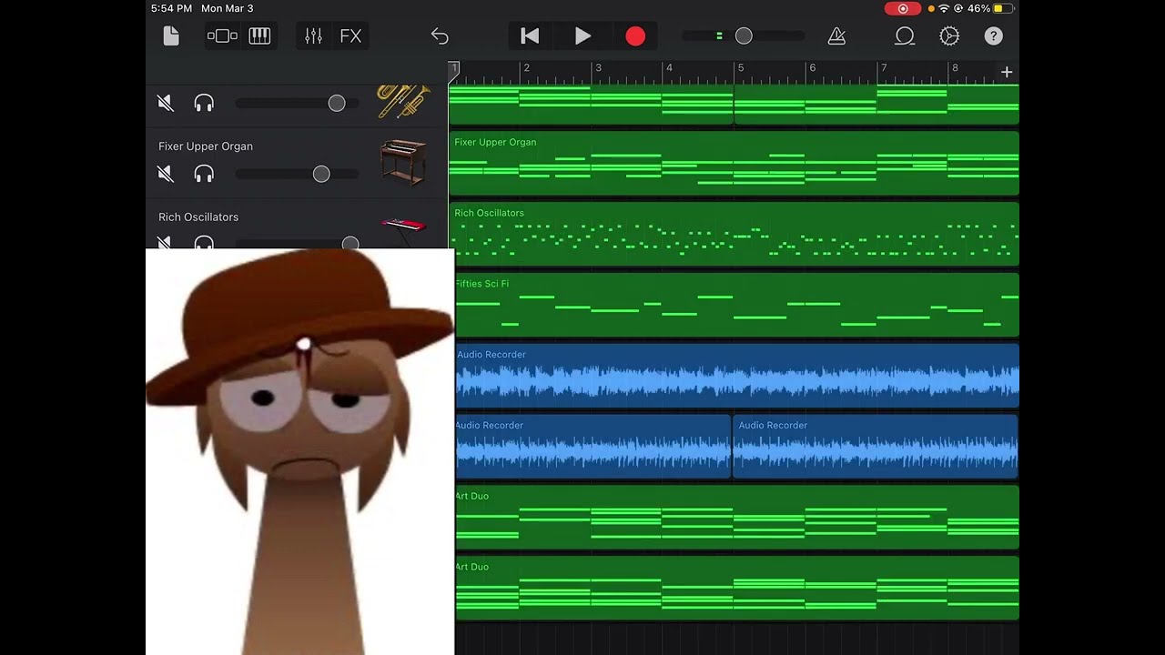 Sprunki Pyramixed Horror recreated in GarageBand (remake)