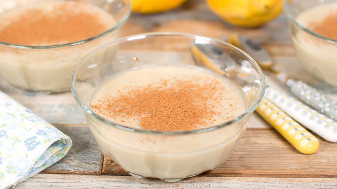 Natillas Caseras SIN LACTOSA con Bebida de Avena