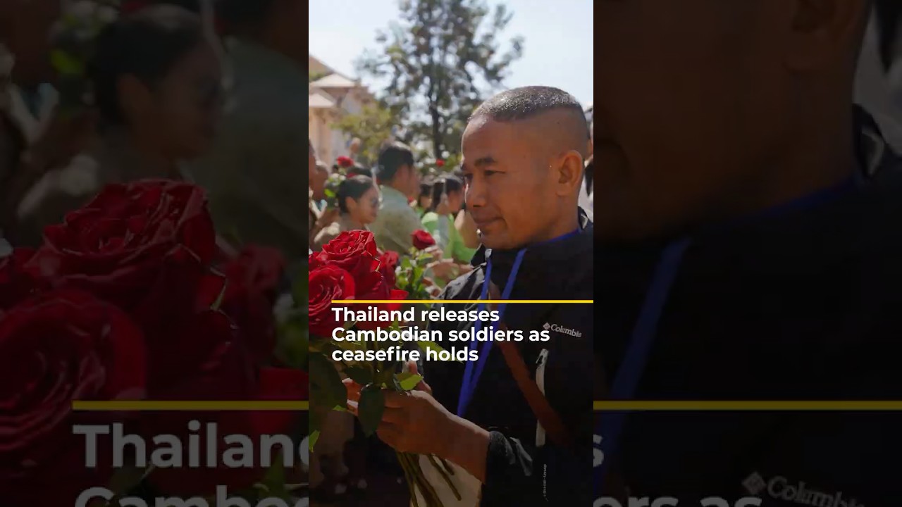Thailand releases Cambodian soldiers as ceasefire holds | AJ #shorts
