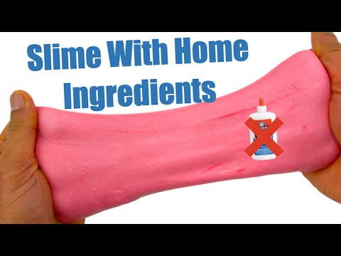 NO GLUE HOME INGREDIENTS SLIME! Easy Slime Recipes Under 5 Minutes. 