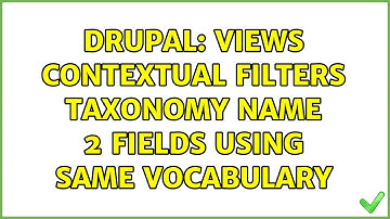 Drupal: Views contextual filters taxonomy name 2 fields using same vocabulary